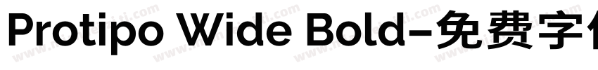 Protipo Wide Bold字体转换